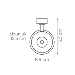 ZMR 30W Beyaz Kasa Ray Spot Günışığı - ZMR (1)