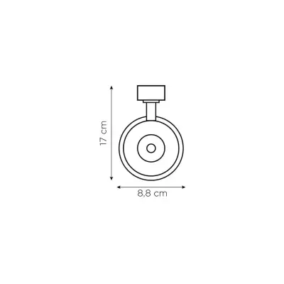 ZMR 30w Siyah Kasa Ray Spot Beyaz - 3