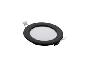 ZMR 6W Siyah Kasa Slim Yuvarlak Panel 3000 K Günışığı - ZMR