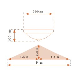 Zumled ZUM-TR-1003 24W Ledli Sensörlü Armatür Beyaz Işık - ZUMLED (1)